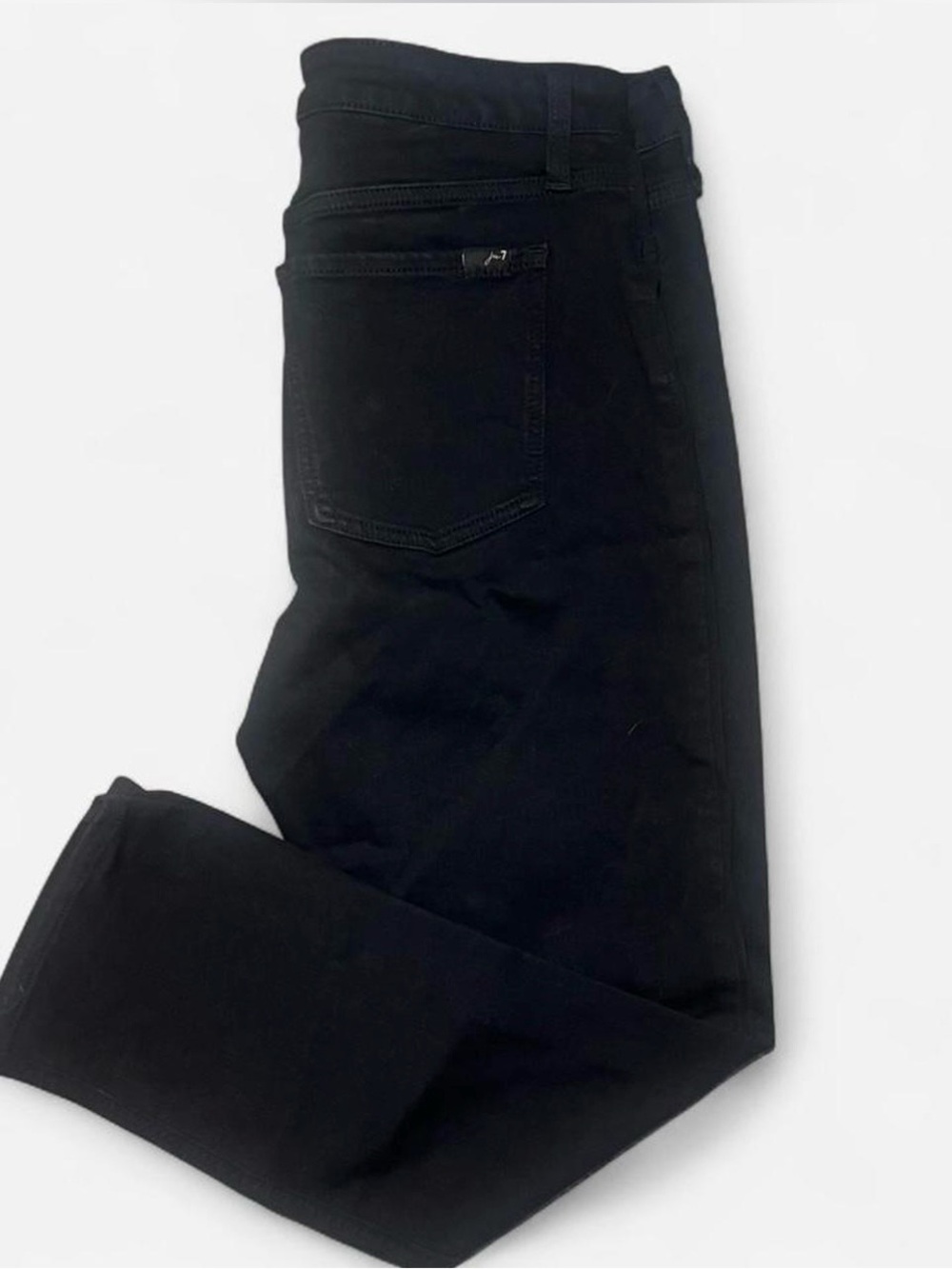 7 For All Mankind Jen7 High Waisted Black Skinny Jeans